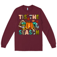 Burgundy Tis' the season Long Sleeve Tee - texasbilliewilder