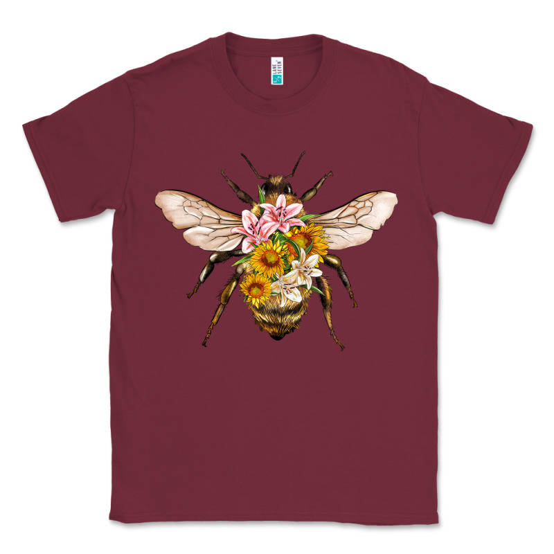 Bee With Flowers Classic Tee by Artiststas | Teevron