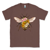 Chestnut bee with flowers Classic Tee - Artiststas