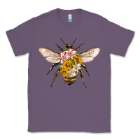 Lavender bee with flowers Classic Tee - Artiststas