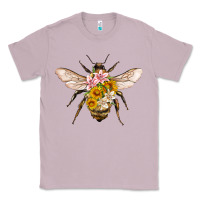Lilac bee with flowers Classic Tee - Artiststas