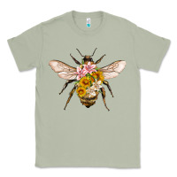 Matcha bee with flowers Classic Tee - Artiststas