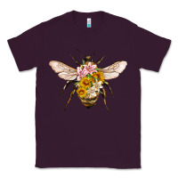 Plum bee with flowers Classic Tee - Artiststas