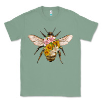 Sage bee with flowers Classic Tee - Artiststas