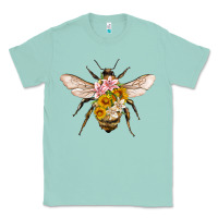 Seafoam bee with flowers Classic Tee - Artiststas