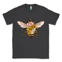 Smoke bee with flowers Classic Tee - Artiststas