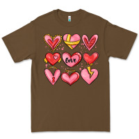 Cacao sketch hearts Premium Tee - MaliasSmallBusiness