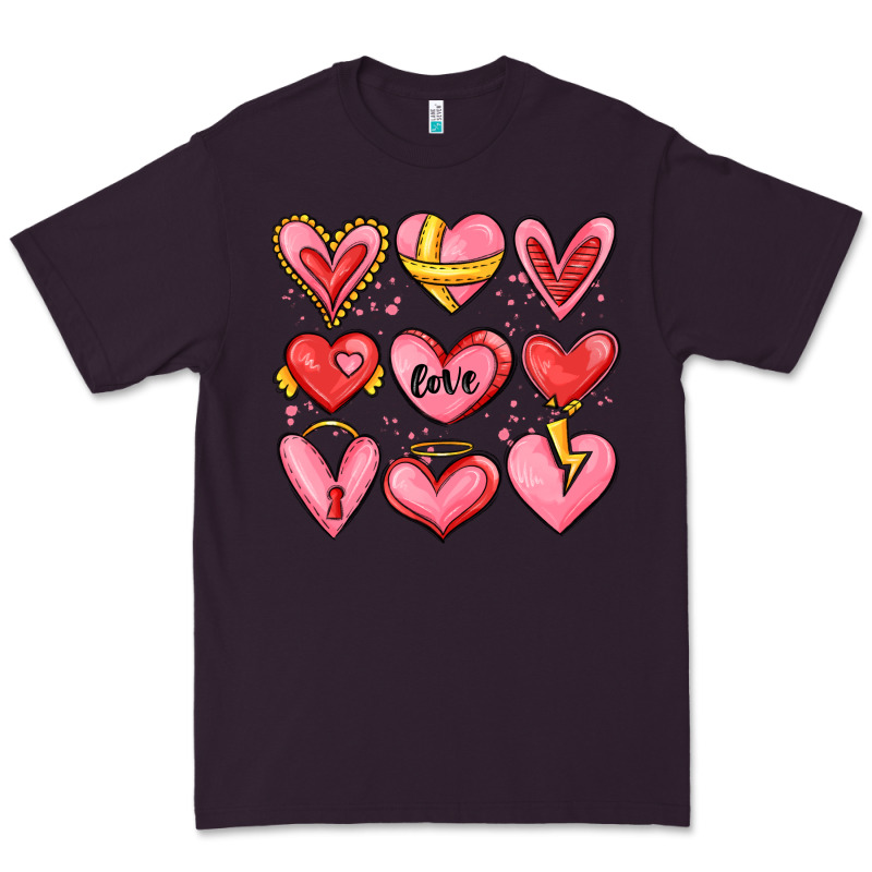 Sketch Hearts Premium Tee by MaliasSmallBusiness | Teevron