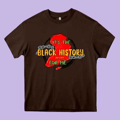 Black History Month Heavy Core Tee Designed By Maliassmallbusiness