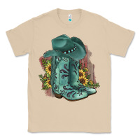 Mushroom Turquoise Cowboy Boots Classic Tee - JahusDesignShop