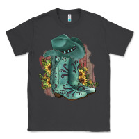 Smoke Turquoise Cowboy Boots Classic Tee - JahusDesignShop