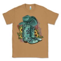 Toasted Coconut Turquoise Cowboy Boots Classic Tee - JahusDesignShop