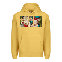 Antique Gold Charolais bull and calf Premium Hoodie - RanaPortraitStore