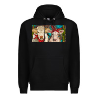Black Charolais bull and calf Premium Hoodie - RanaPortraitStore
