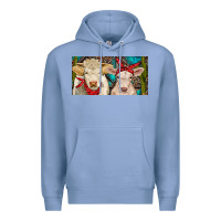 Colony Blue Charolais bull and calf Premium Hoodie - RanaPortraitStore