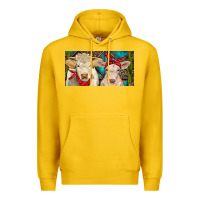 Lemon Charolais bull and calf Premium Hoodie - RanaPortraitStore