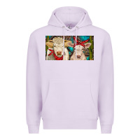 Lilac Charolais bull and calf Premium Hoodie - RanaPortraitStore