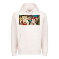 Pale Pink Charolais bull and calf Premium Hoodie - RanaPortraitStore