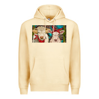 Pina Colada Charolais bull and calf Premium Hoodie - RanaPortraitStore