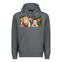 Rock Charolais bull and calf Premium Hoodie - RanaPortraitStore