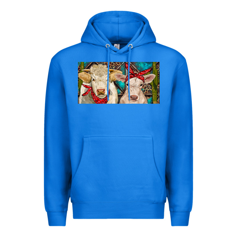 Charolais Bull And Calf Premium Hoodie by RanaPortraitStore | Teevron