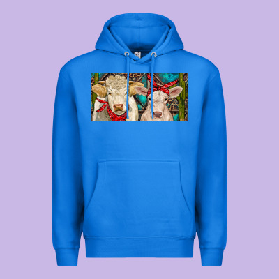 Charolais Bull And Calf Premium Hoodie Designed By Ranaportraitstore