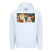 White Charolais bull and calf Premium Hoodie - RanaPortraitStore