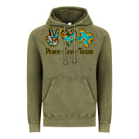 Vintage Olive Peace Love Texas Vintage Hoodie - Bettercallsaul