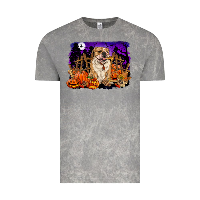 Halloween English Bulldog Vintage Tee by RanaPortraitStore | Teevron