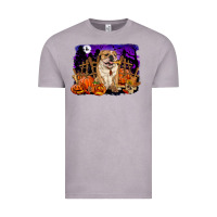 Vintage Zinc Halloween english bulldog Vintage Tee - RanaPortraitStore