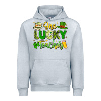 Heather Grey one lucky teacher Urban Hoodie - Artiststas