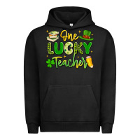Pigment Black one lucky teacher Urban Hoodie - Artiststas