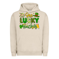 Pigment French Oak one lucky teacher Urban Hoodie - Artiststas
