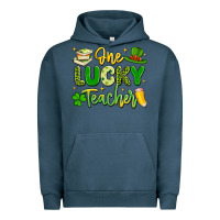 Pigment Midnight Navy one lucky teacher Urban Hoodie - Artiststas