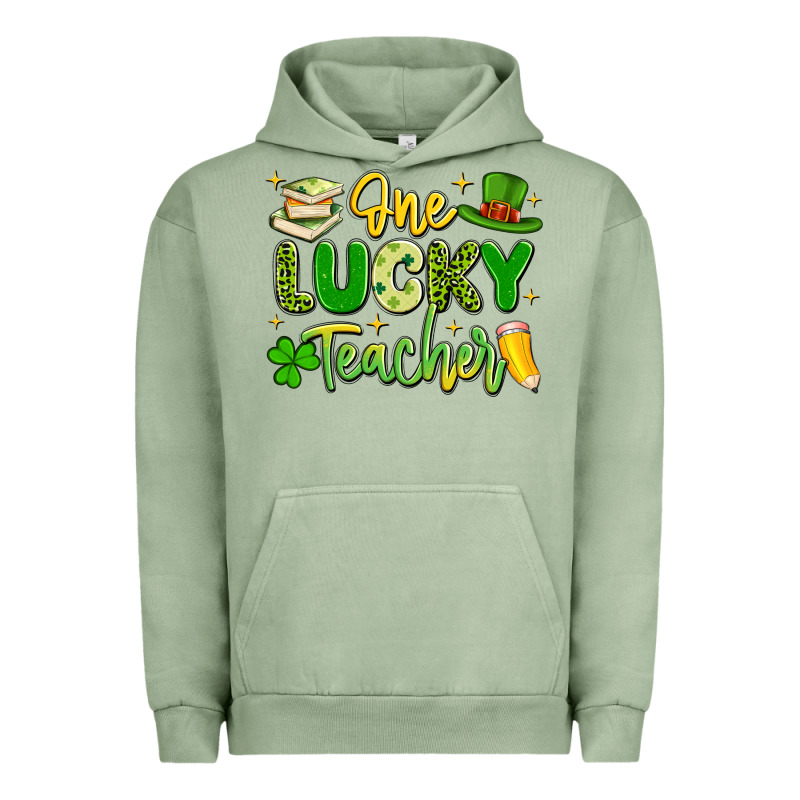 One Lucky Teacher Urban Hoodie by Artiststas | Teevron