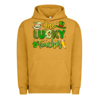 Pigment Peanut Butter one lucky teacher Urban Hoodie - Artiststas