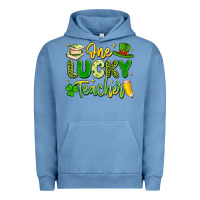 Pigment Pebble Blue one lucky teacher Urban Hoodie - Artiststas