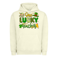 Pigment Pistachio one lucky teacher Urban Hoodie - Artiststas
