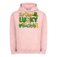 Pigment Salmon one lucky teacher Urban Hoodie - Artiststas