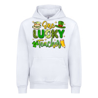 White one lucky teacher Urban Hoodie - Artiststas