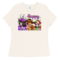 Bone happy hallothanksmas cows  nancy Ladies Tee - NancyCooperArtShop