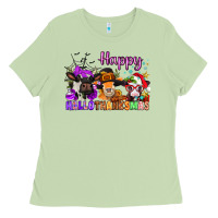 Matcha happy hallothanksmas cows  nancy Ladies Tee - NancyCooperArtShop