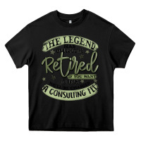 Black the legend has officially retired Heavy Core Tee - MaliasSmallBusiness