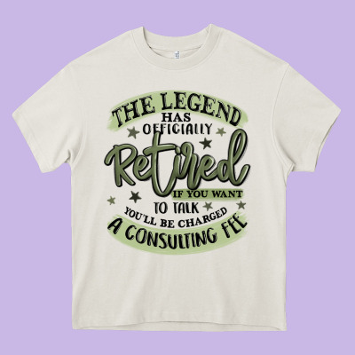 The Legend Has Officially Retired Heavy Core Tee Designed By Maliassmallbusiness