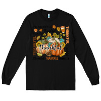 Black Thankful Long Sleeve Tee - texasbilliewilder