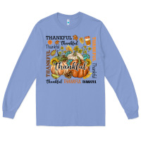 Colony Blue Thankful Long Sleeve Tee - texasbilliewilder