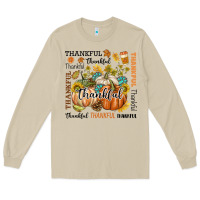 Mushroom Thankful Long Sleeve Tee - texasbilliewilder