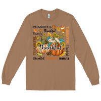 Toasted Coconut Thankful Long Sleeve Tee - texasbilliewilder