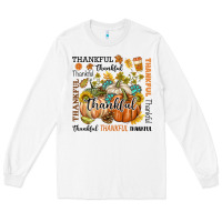 White Thankful Long Sleeve Tee - texasbilliewilder