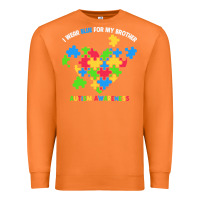 Carrot Wear Blue For My Brother Autism Premium Sweatshirt - CowhideDigitalArt